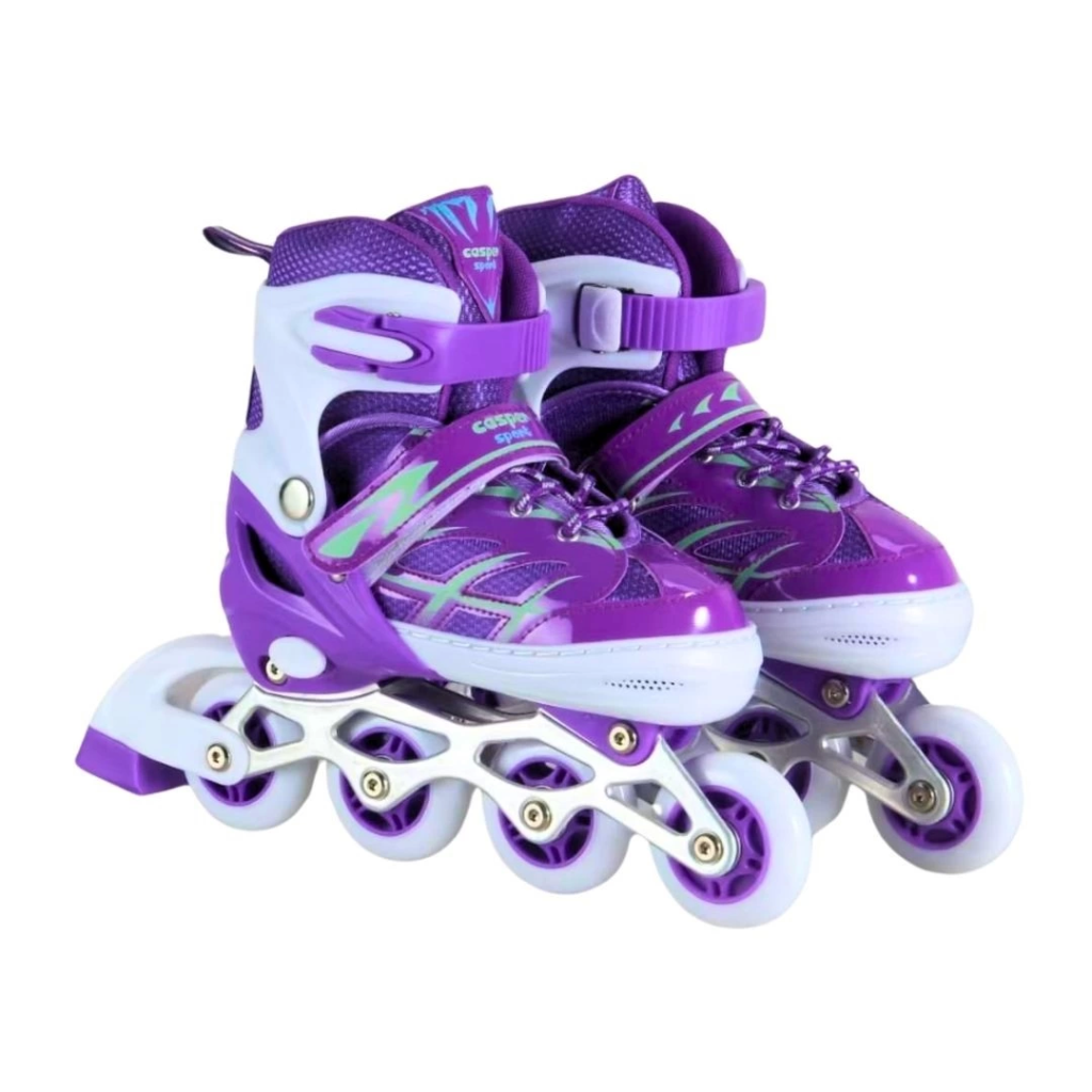 Patins à roulettes Nessiworld avec corps en métal et sac, tailles 31-34
