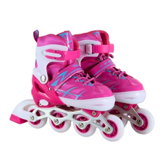 Patins à roulettes Nessiworld avec corps en métal et sac, tailles 35-38