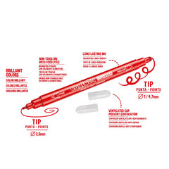 Nessiworld Carioca Birello Super Washable Double Sided Felt Colour Pen 12 Pieces