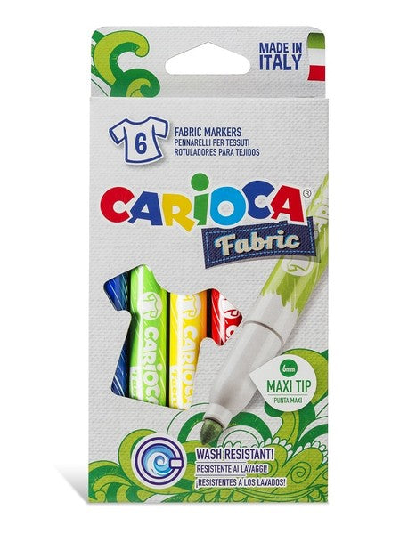 Nessiworld Carioca Felt Fabric Coloring Pen Maxi 6 Pieces