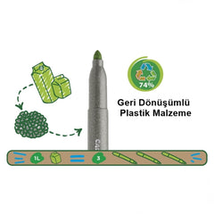 Nessiworld Carioca Eco Family Jumbo Super Washable Felt Tip Crayons 12 Pieces