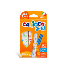 Nessiworld Carioca Jumbo Baby Super Washable Felt Crayons 6-Piece +2 Years Old