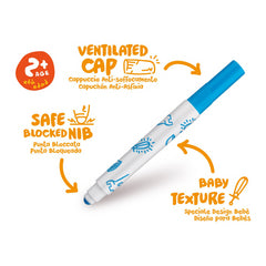 Nessiworld Carioca Jumbo Baby Super Washable Felt Crayons 6-Piece +2 Years Old