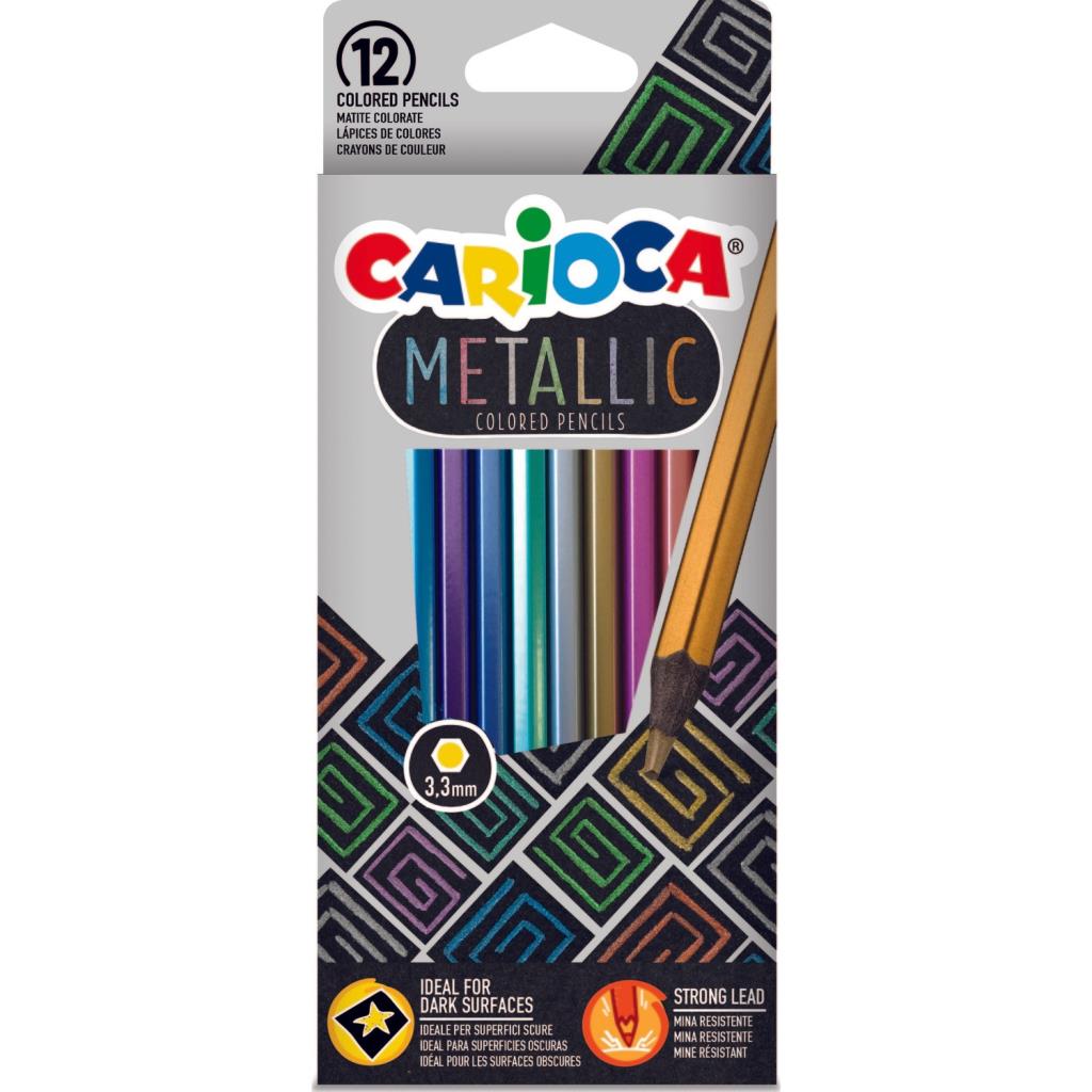 Nessiworld Carioca Metallic Crayons Pack of 12