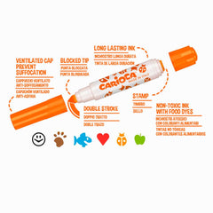 Nessiworld Carioca Stamperello Washable Felt Tip Crayons 6 Pieces