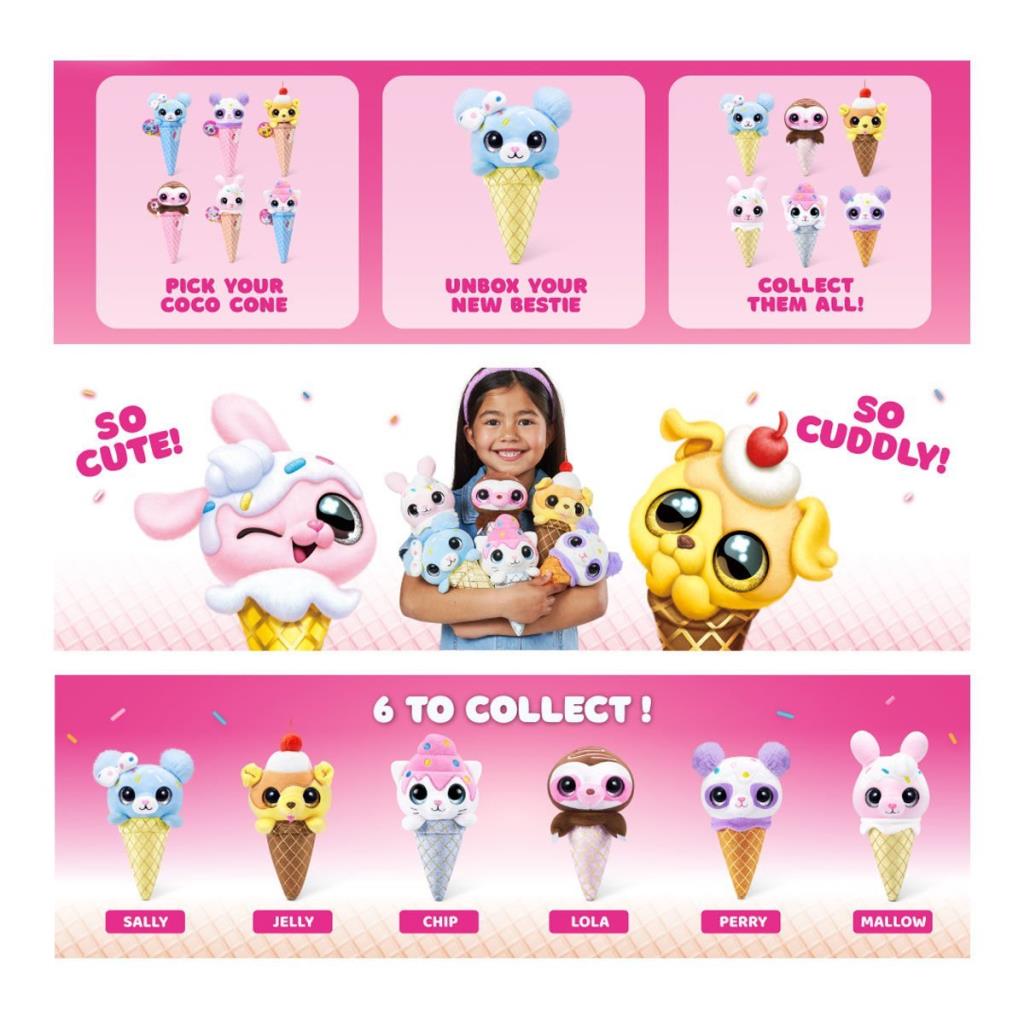 Nessiworld CCN03000 Coco Cones Sweet Plush