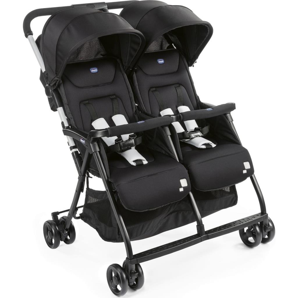Nessiworld Nessiworld Chicco Ohlala Twin Baby Stroller Black Night