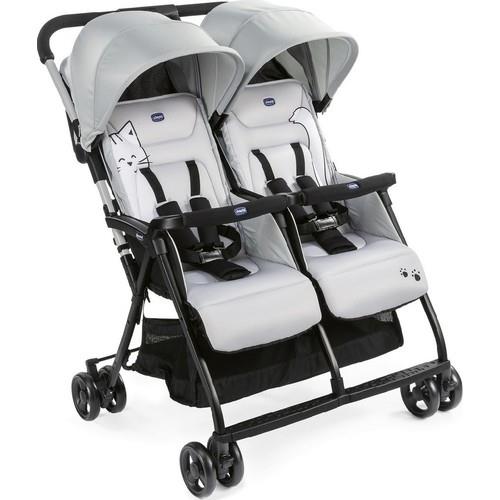 Nessiworld Chicco Ohlala Twin Baby Stroller Silver