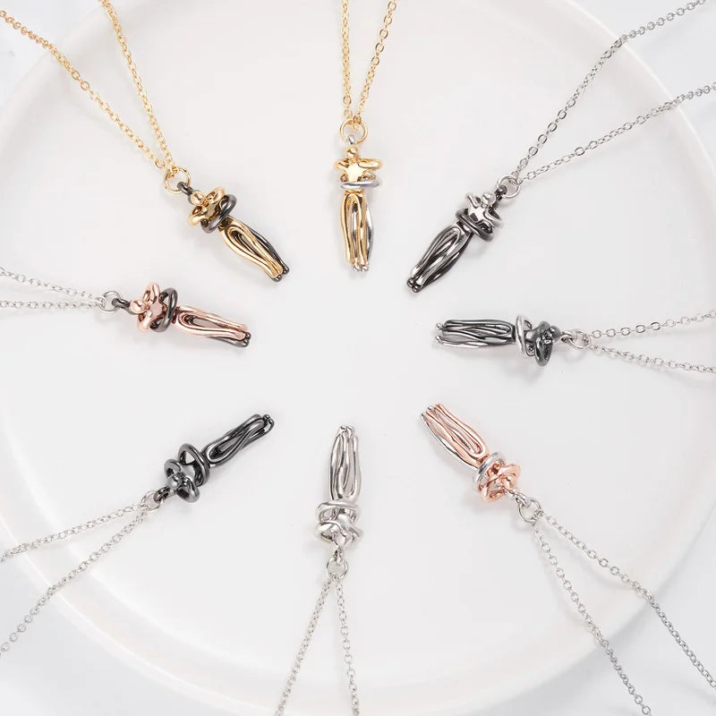 Çift Kucaklaşma Kolyesi | Sonsuza Kadar Birlikte Kolyesi - MeanYou