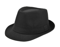Nessiworld Kids Boy Black Fabric Fedora Hat Show Hat Michael Jackson Hat No 54