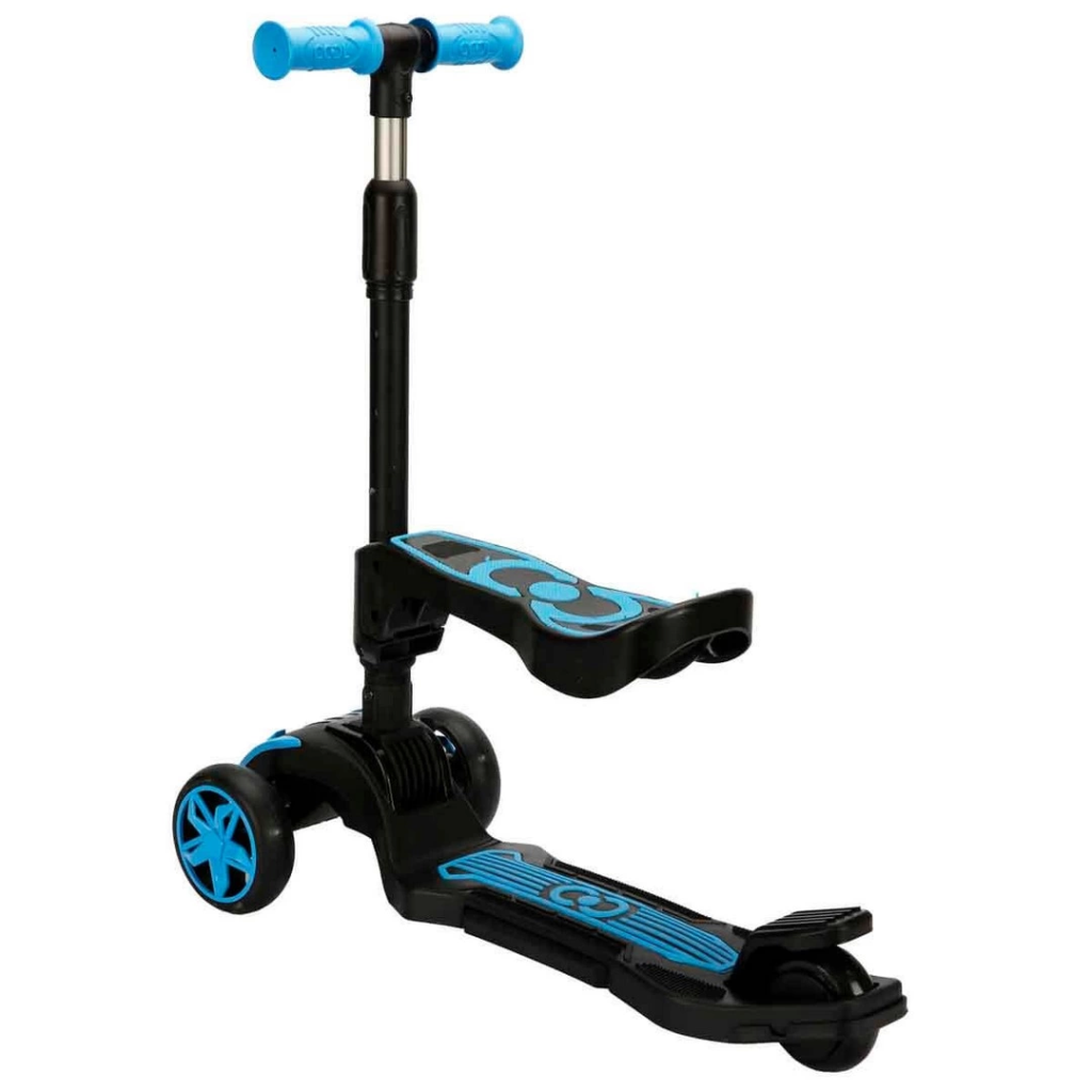 Trottinette pliable Nessiworld Cool Wheels Combo à 3 roues avec éclairage et siège