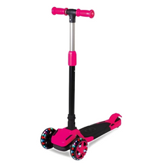 Trottinette pliable éclairée Nessiworld Cool Wheels Tulpar rose