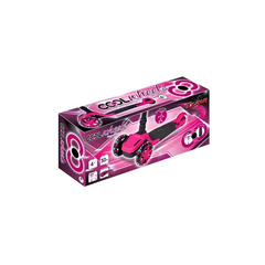 Trottinette pliable éclairée Nessiworld Cool Wheels Tulpar rose