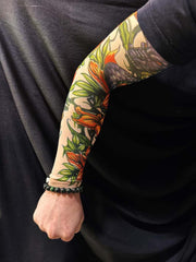 Nessiworld Sock Tattoo Wearable Arm Leg Tattoo Lycra 2 Pieces Model 24