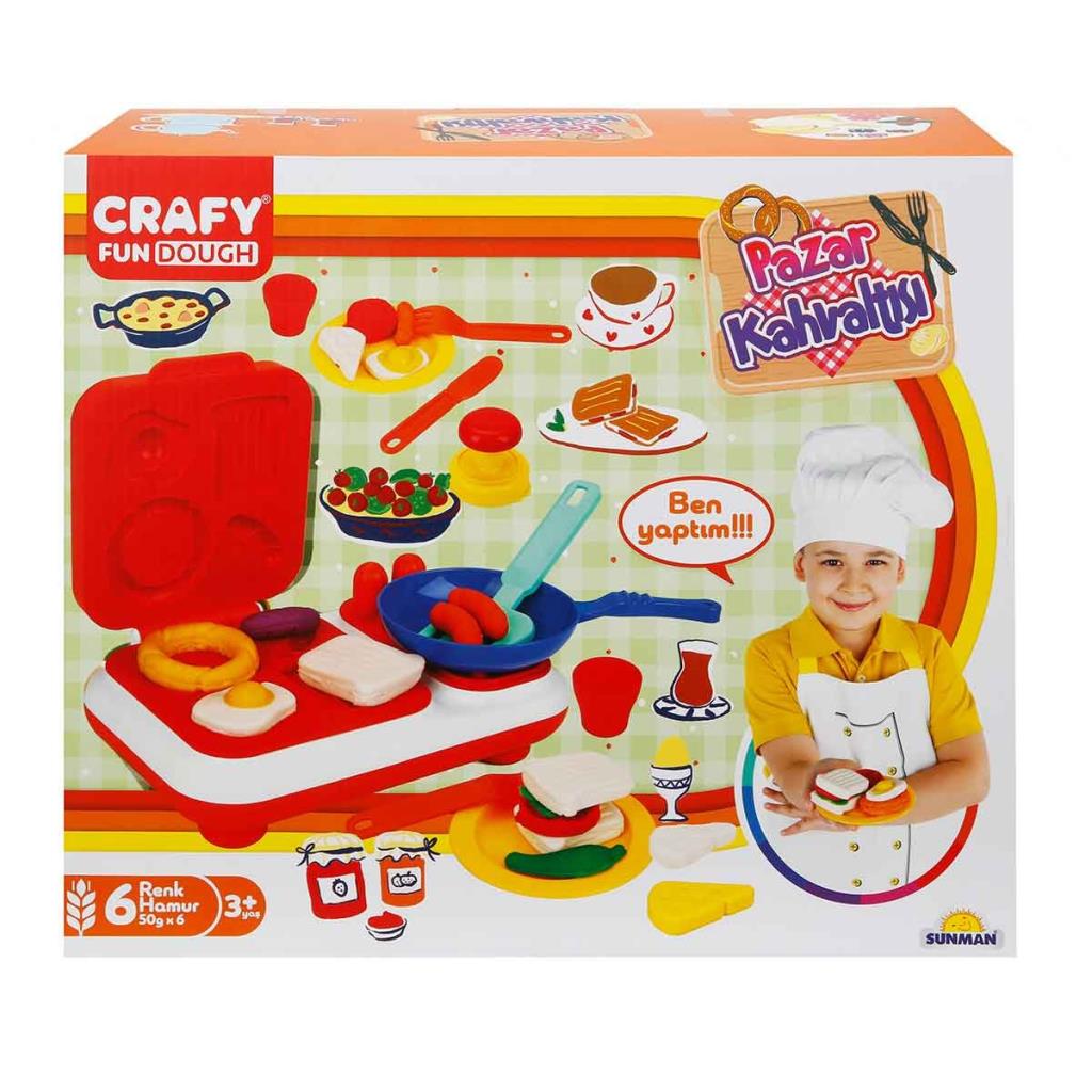 Nessiworld Craft Sunday Breakfast Play Dough Set 23 Pieces