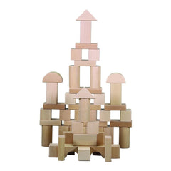 CS-8832 NATURAL WOOD BLOCK 50 PIECES