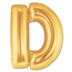 Ballon en aluminium lettre D couleur or 40 pouces