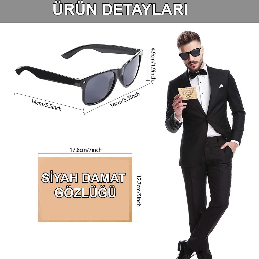Nessiworld Groom Glasses – Wedding and Bachelorette Party Accessory