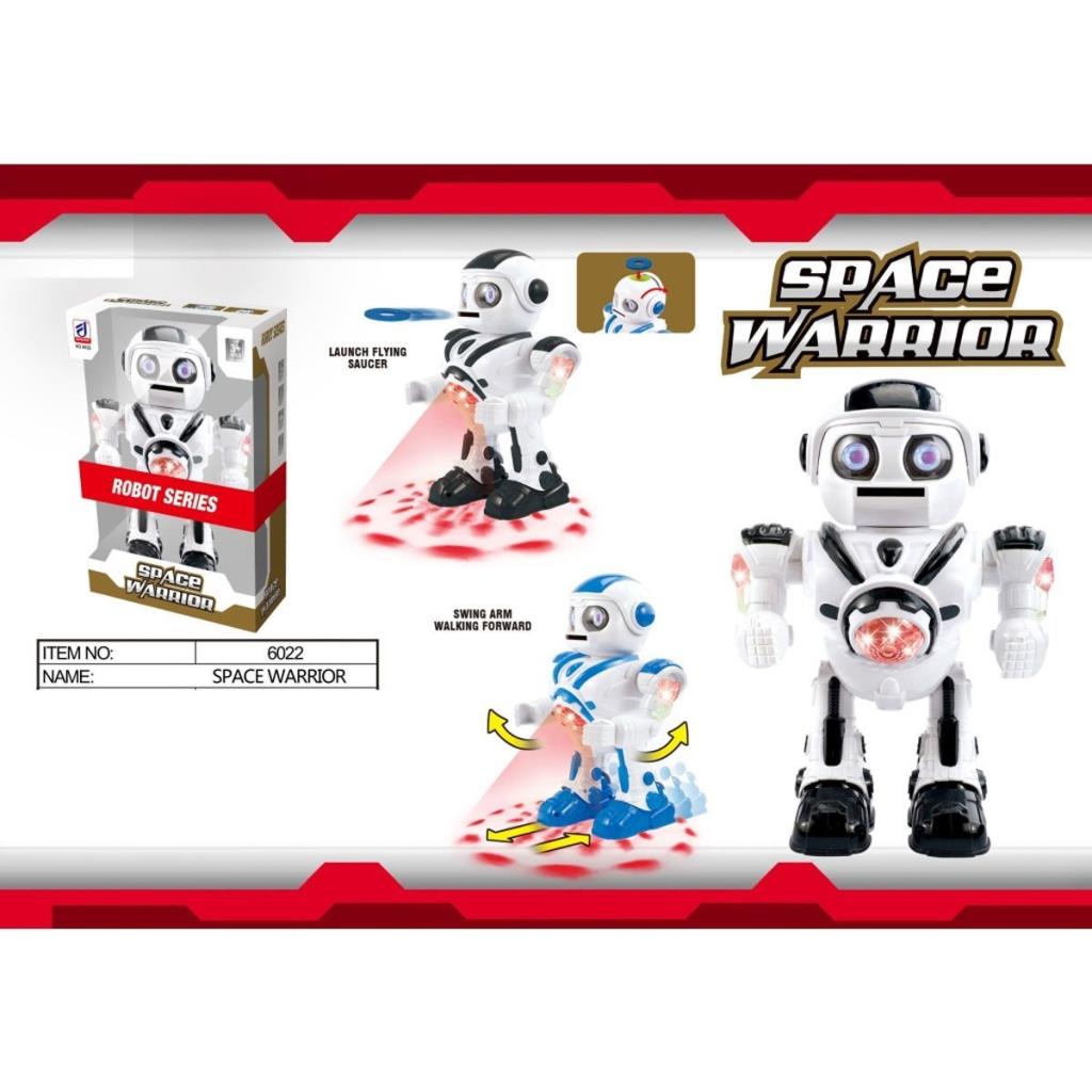 Nessiworld DF-6022 Disc Throwing Space Warrior Robot with Lights and Music