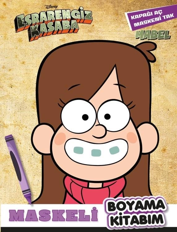 NessiWorld Disney Mystery Town Mask Coloring Pages MABEL
