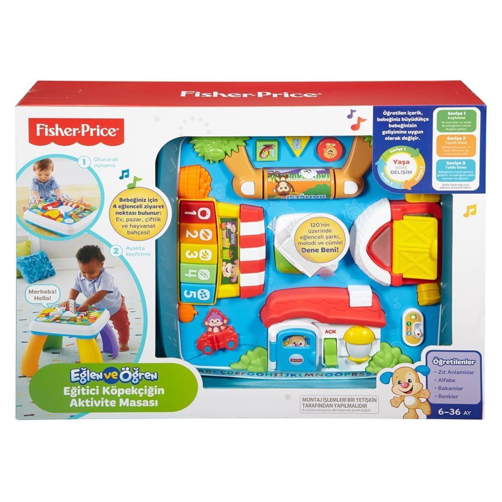 DRH44 Fisher-Price® Age-Based Developmental Puppy's Activity Table Turkish and English