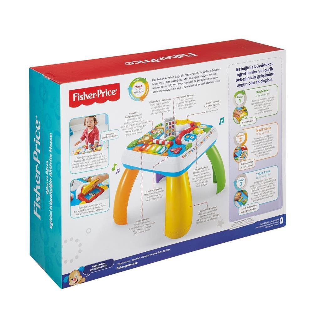 DRH44 Fisher-Price® Age-Based Developmental Puppy's Activity Table Turkish and English