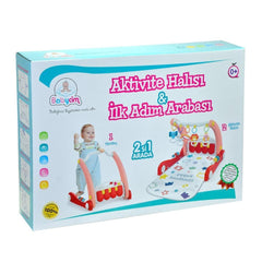 E0634 ACTIVITY RUG FIRST STEP CAR PINK