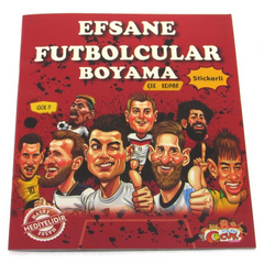 Nessiworld Legendary Football Players Sticker Masked Coloring Book