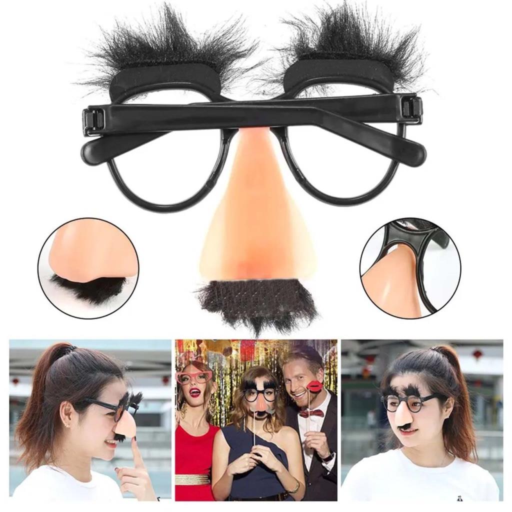Nessiworld Fun Disguise Eyebrow Moustache Humor Glasses 9x13 cm