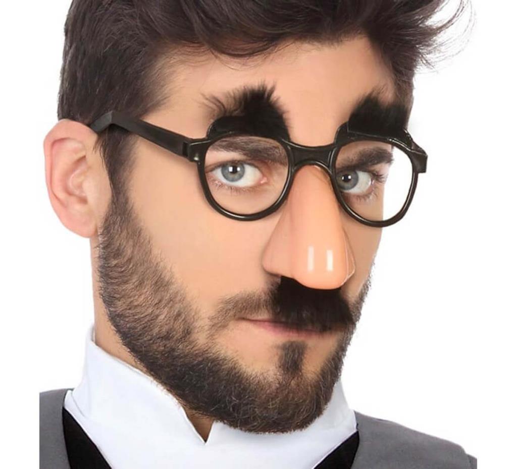 Nessiworld Fun Disguise Eyebrow Moustache Humor Glasses 9x13 cm