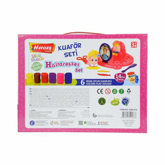 Nessiworld ERN-576 Heroes Hairdresser Play Dough Set - Eren Educational Toy