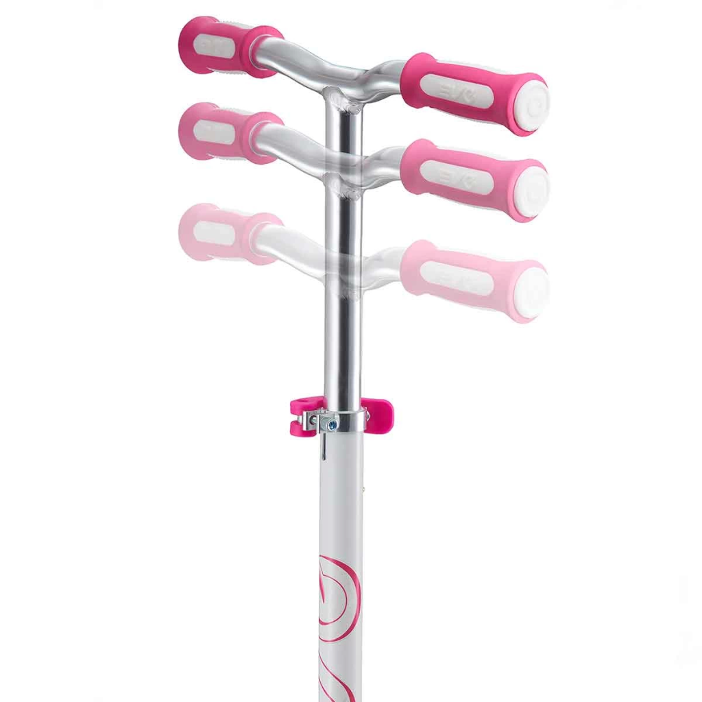 Evo 3 Wheel Colour Burst Lighted White Scooter