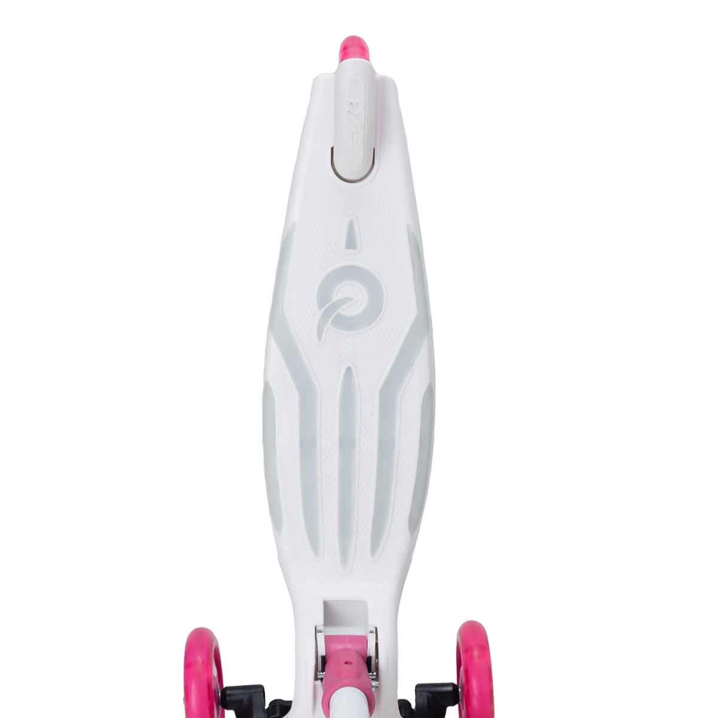 Evo 3 Wheel Colour Burst Lighted White Scooter