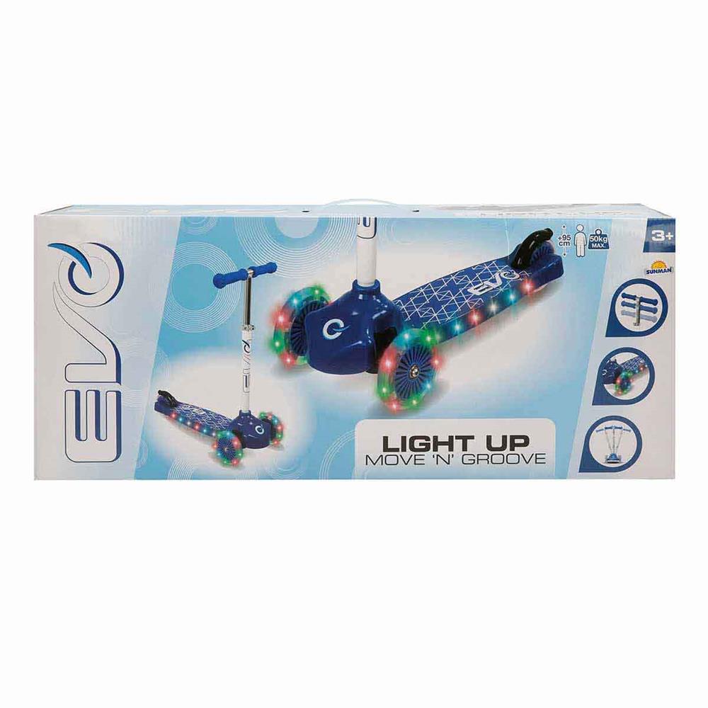 Nessiworld Evo Lighted 3 Wheel Blue Scooter