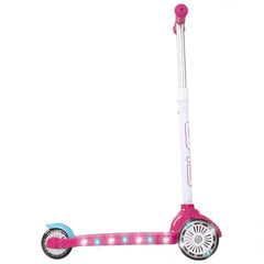 Trottinette à trois roues rose Evo Lighted Move N Groove