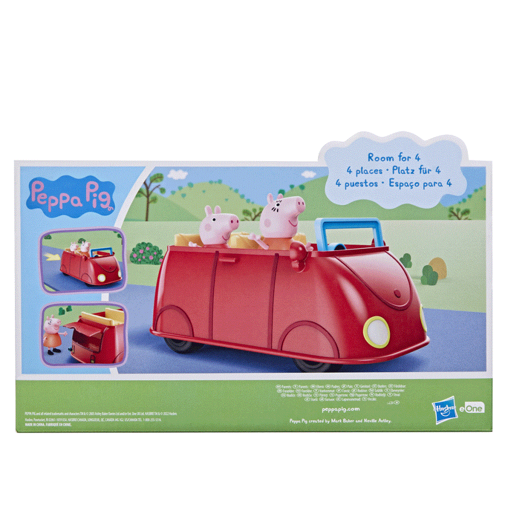 F2184 Peppa Pig Red Family Vehicle +3 years old