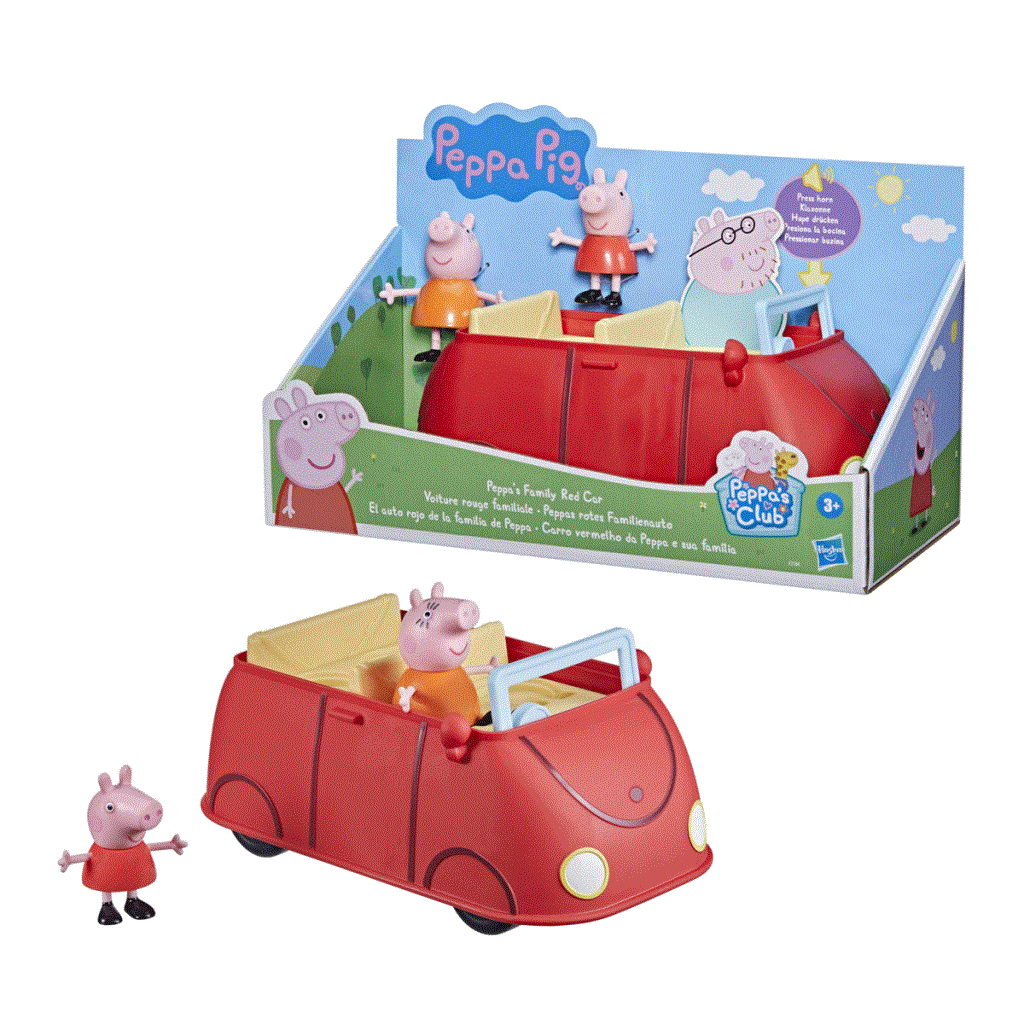 F2184 Peppa Pig Red Family Vehicle +3 years old