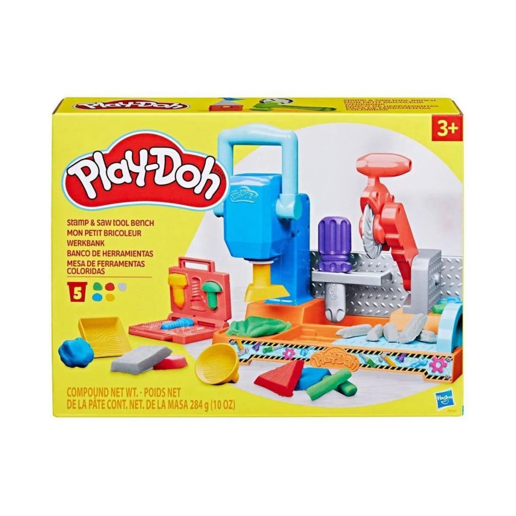 Nessiworld F9141 Play-Doh Colorful Hand Tools Workbench Play Set +3 years old