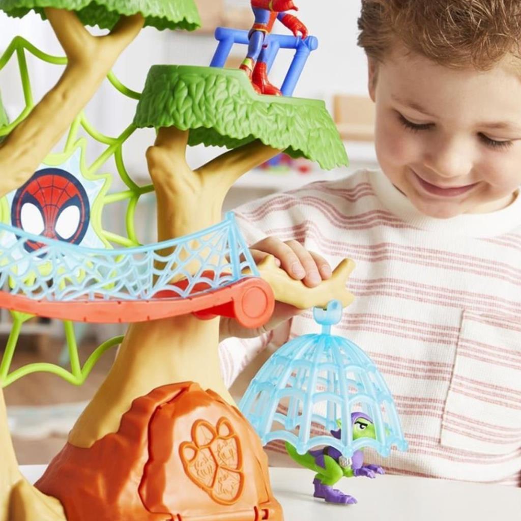 Nessiworld F9477 Spidey ve İnanılmaz Arkadaşları - Dino Webs Ağaç Evi Set