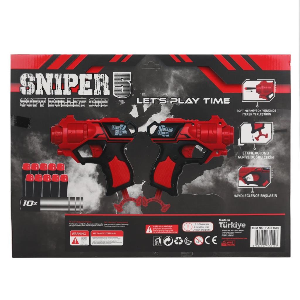 Nessiworld FAB 1607 Target Dart Shooter Gun - Prestige Toy