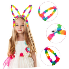 Nessiworld Fiber Optic LED Rainbow Rabbit Ears 17x23 cm