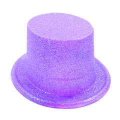 Nessiworld Fluorescent Purple Color Glitter Long Felt Bowler Hat 12 cm