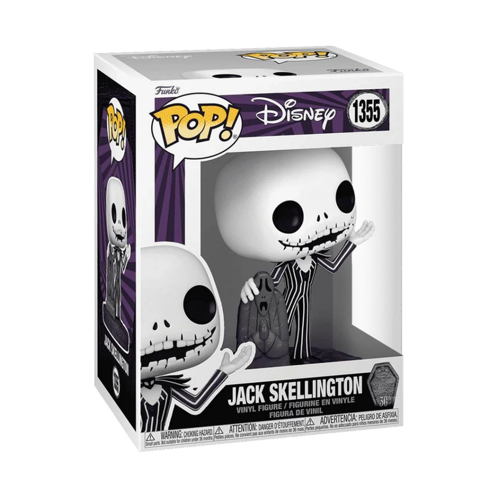 Nessiworld Funko POP Disney : L'Étrange Noël de Monsieur Jack 30e - Jack avec pierre tombale