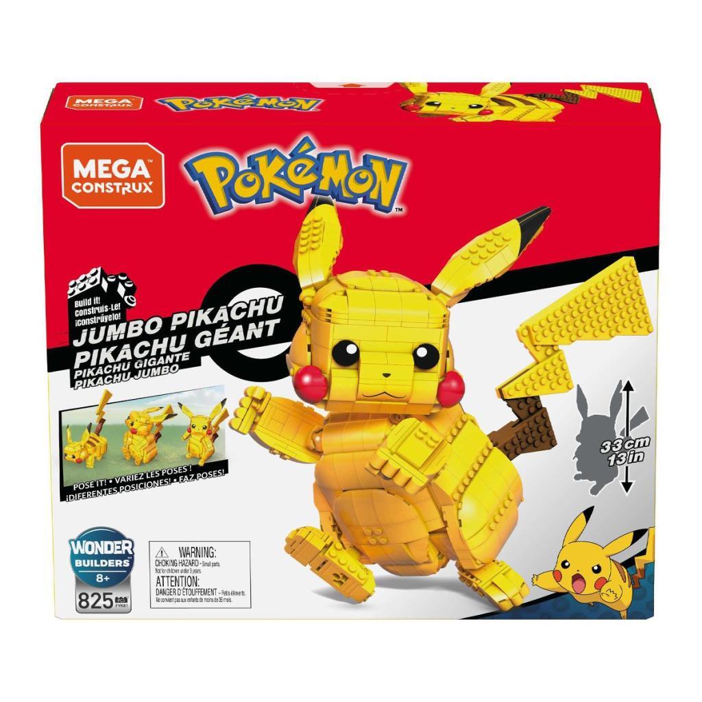 FVK81 MEGA™ Pokémon™ Jumbo Pikachu Figure 825 pieces Ages 8+