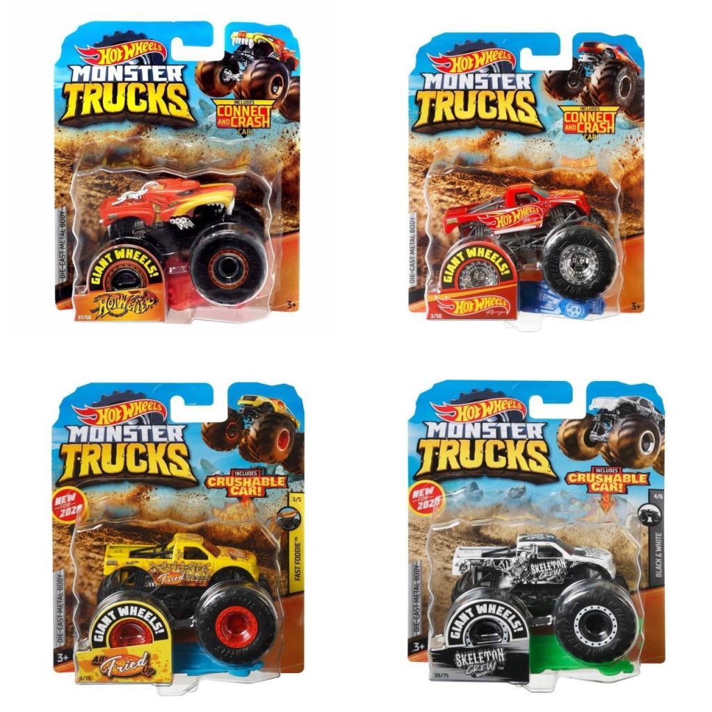 FYJ44 Hot Wheels, Monster Trucks 1:64 Cars