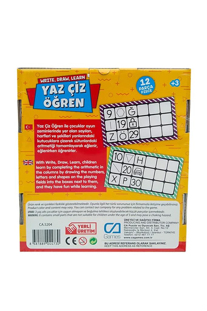 Nessiworld Games Write Draw Learn 5204
