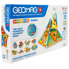 Nessiworld Geomag Supercolor Panels Magnetic Intelligence Game 78 Pieces S01000379