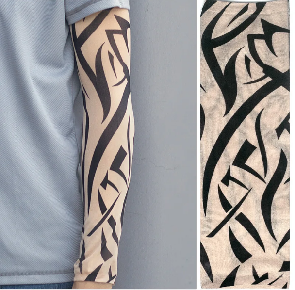 Nessiworld Wearable Arm Tattoo Sock Tattoo 3D Printed Arm Leg Tattoo 2 Pieces Model 10