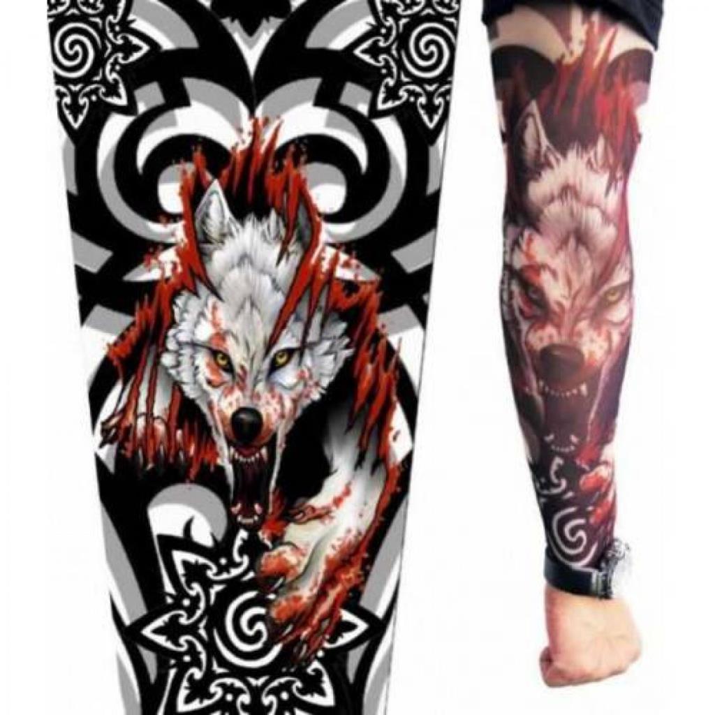 Nessiworld Wearable Arm Tattoo Sock Tattoo 3D Printed Arm Leg Tattoo 2 Pieces Model 9