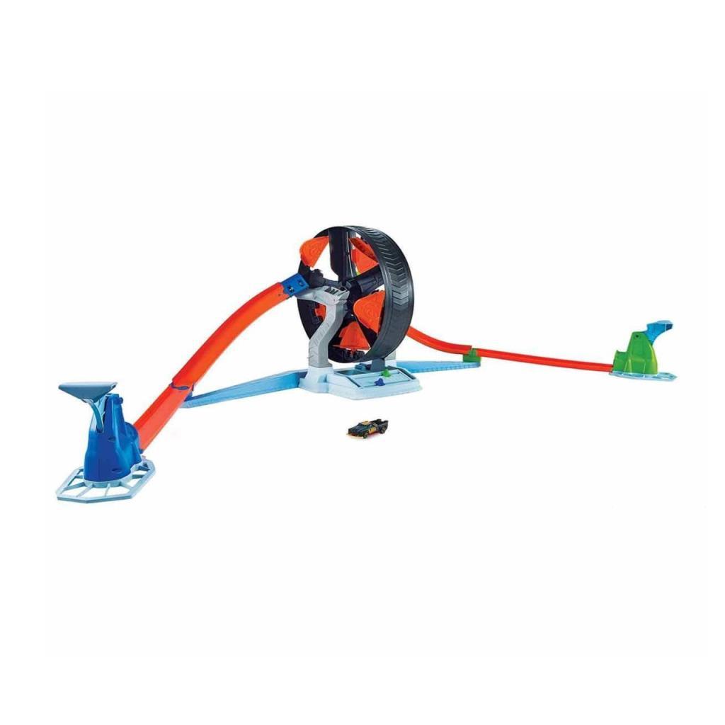 GJM77 Hot Wheels, Spinning Wheel Adventure Race Set / 4-8 years old